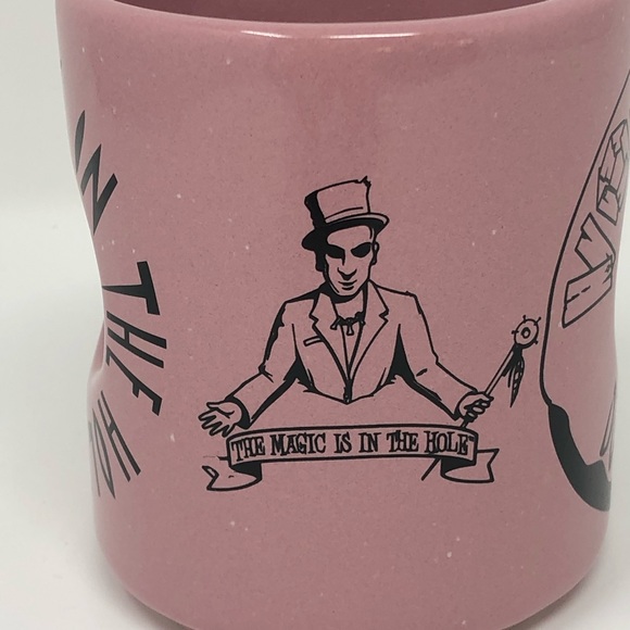 Voodoo doughnut mug pink with black print - Picture 3 of 6